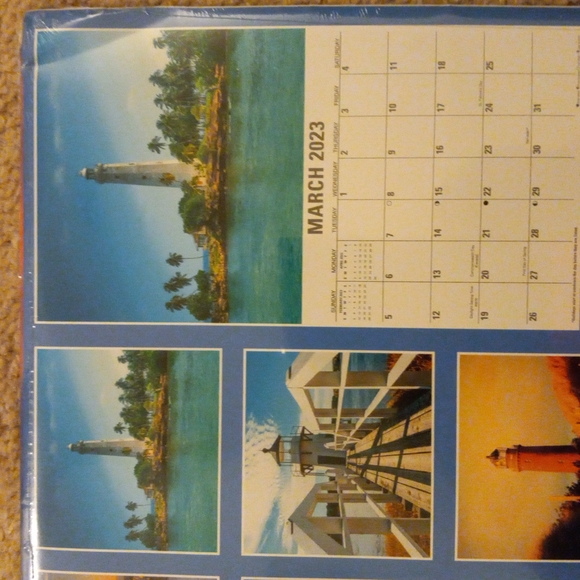2023 Lighthouses 12-Month Wall Calendar (2 Pack) - Picture 3 of 3